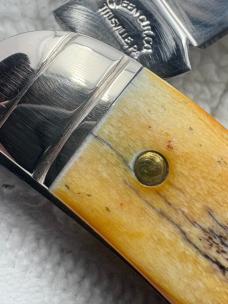 Roberson Mastercraft 1/ 400 Made USA Queen Cutlery Co 3 Blade Whittler (131)