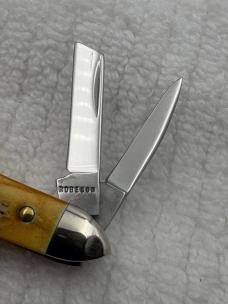 Roberson Mastercraft 1/ 400 Made USA Queen Cutlery Co 3 Blade Whittler (131)