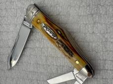 Roberson Mastercraft 1/ 400 Made USA Queen Cutlery Co 3 Blade Whittler (131)