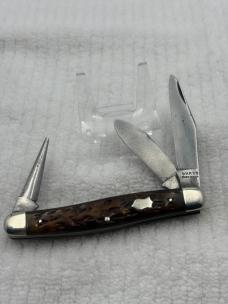 Wards Made In USA Vintage Model 431 3 Blade Stockman (144)