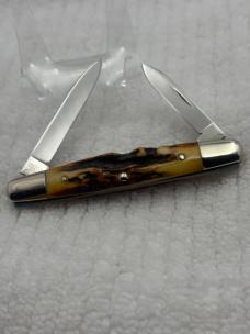 Case XX USA 1970 10 Dot 05263 Eisenhower 2 Blade Pocket Knife (131)