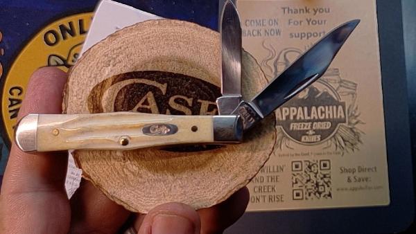 W.R. Case & Sons Burnt Natural Bone Small Swell Center Jack 25191 NIB W.R. Case & Sons Burnt Natural Bone Small Swell Center Jack 25191 NIB