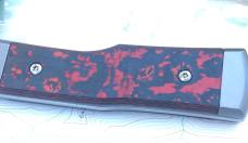 Fox Cutlery Recoil Gunstock Titanium Lava Carbon Fiber M390 Steel Clip FXCK01CRL Made in Italy NEW