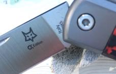 Fox Cutlery Recoil Gunstock Titanium Lava Carbon Fiber M390 Steel Clip FXCK01CRL Made in Italy NEW