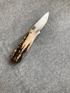 Vintage RARE BENCHMARK KNIVES ROLOX STAG Diamondback with Original BenchMark Leather Sheath