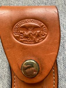 Vintage RARE BENCHMARK KNIVES ROLOX STAG Diamondback with Original BenchMark Leather Sheath