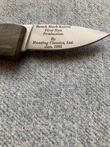 Incredibly RARE Vintage BENCHMARK KNIVES ROLOX TREBARK VIPER With Original Sheath, Box, Papers - MIB