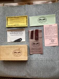 Incredibly RARE Vintage BENCHMARK KNIVES ROLOX TREBARK VIPER With Original Sheath, Box, Papers - MIB