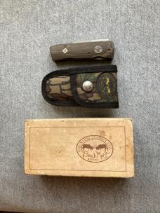 Incredibly RARE Vintage BENCHMARK KNIVES ROLOX TREBARK VIPER With Original Sheath, Box, Papers - MIB