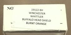 WINCHESTER - BUFFALO HEAD SHIELD WHITTLER BURNT ORANGE