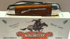 2003 WINCHESTER RIFLE SHIELS SERIES BURNT ORANGE BONE WHITTLER