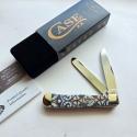 Case XX 38819 Stained Glass Dove Trapper Knife Color Wash Natural Bone 6254 SS BNIB