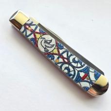 Case XX 38819 Stained Glass Dove Trapper Knife Color Wash Natural Bone 6254 SS BNIB