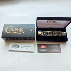 Case XX 38819 Stained Glass Dove Trapper Knife Color Wash Natural Bone 6254 SS BNIB