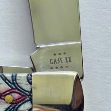 Case XX 38819 Stained Glass Dove Trapper Knife Color Wash Natural Bone 6254 SS BNIB