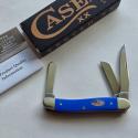 Case XX 16402 Royal Blue Synthetic Medium Stockman Knife Stars Stripes Shield BNIB