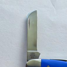 Case XX 16402 Royal Blue Synthetic Medium Stockman Knife Stars Stripes Shield BNIB