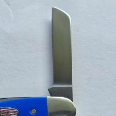 Case XX 16402 Royal Blue Synthetic Medium Stockman Knife Stars Stripes Shield BNIB