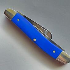 Case XX 16402 Royal Blue Synthetic Medium Stockman Knife Stars Stripes Shield BNIB