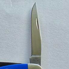 Case XX 16402 Royal Blue Synthetic Medium Stockman Knife Stars Stripes Shield BNIB