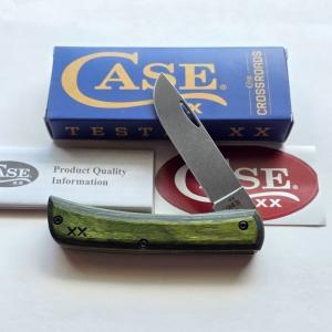 Case XX 66383 Crossroads Sod Buster Jr Knife Green Hornet Dymalux S35VN Steel BNIB