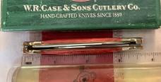 Case xx 2000 Canoe (Mdl# 62131 SS) w/ Brilliant Old Red Bone Handles + xx Shield. NOS in Orig box