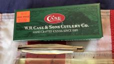 Case xx 2004 Mdl# TB5111 SS w/ Great Burnt Stag Handles. Genuine Stag +Buck Blade Etch -NOS 