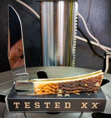 2026 Case XX Axe Handle Amber Bone Peach Seed Jig BR61135 Stainless Steel