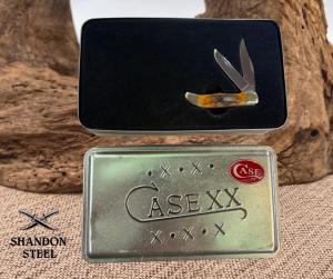 RARE CASE XX USA BONE MINI FOLDING HUNTER POCKET KNIFE 62165 10 DOT 2000