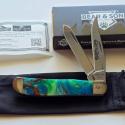 Bear & Son 907CR Coral Reef Mini Trapper Knife Glow Micro Pearl Limited Edition - BNIB