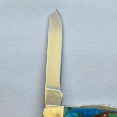 Bear & Son 907CR Coral Reef Mini Trapper Knife Glow Micro Pearl Limited Edition - BNIB