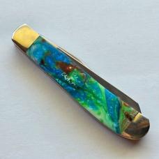 Bear & Son 907CR Coral Reef Mini Trapper Knife Glow Micro Pearl Limited Edition - BNIB