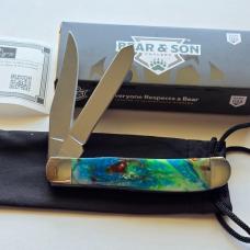 Bear & Son 907CR Coral Reef Mini Trapper Knife Glow Micro Pearl Limited Edition - BNIB