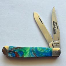 Bear & Son 907CR Coral Reef Mini Trapper Knife Glow Micro Pearl Limited Edition - BNIB