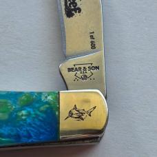 Bear & Son 907CR Coral Reef Mini Trapper Knife Glow Micro Pearl Limited Edition - BNIB