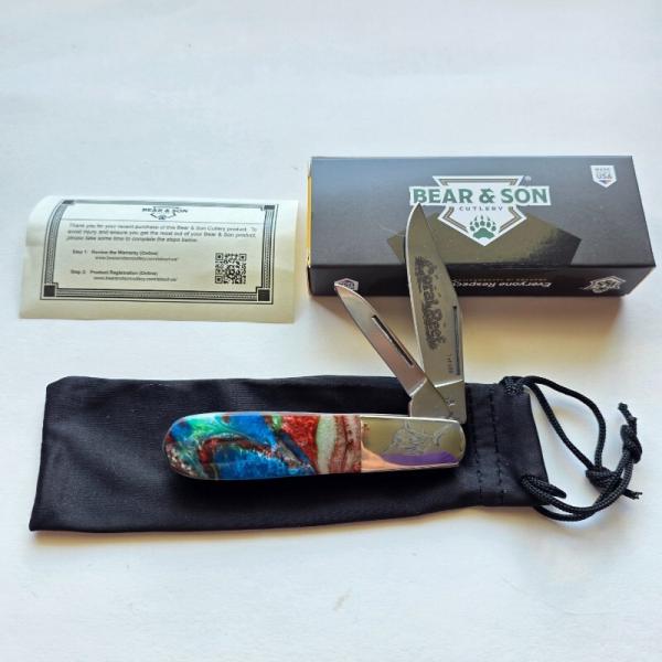 Bear & Son 9281CR Coral Reef Barlow Knife Glow Micro Pearl Limited Edition - BNIB Bear & Son 9281CR Coral Reef Barlow Knife Glow Micro Pearl Limited Edition - BNIB