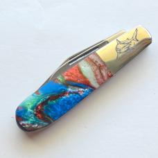 Bear & Son 9281CR Coral Reef Barlow Knife Glow Micro Pearl Limited Edition - BNIB
