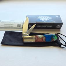 Bear & Son 9281CR Coral Reef Barlow Knife Glow Micro Pearl Limited Edition - BNIB