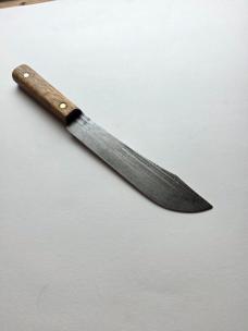 Vintage Ontario Knife Co Tru-Edge Old Hickory 7 inch Butcher Knife Carbon Steel USA