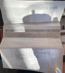 Ben Akin Chef knife most likely a 1/1 as he is a custom knife maker