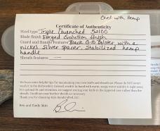 Ben Akin Chef knife most likely a 1/1 as he is a custom knife maker