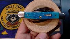 Case XX Medium Stockman - Sky Blue Crandall Jigged Bone