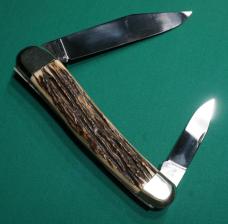 FIGHT'N ROOSTER GIANT 8-1/2 INCH DISPLAY KNIFE GENUINE STAG  #5 OF 6 MADE