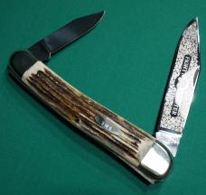 FIGHT'N ROOSTER GIANT 8-1/2 INCH DISPLAY KNIFE GENUINE STAG  #5 OF 6 MADE