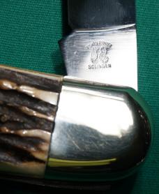 FIGHT'N ROOSTER GIANT 8-1/2 INCH DISPLAY KNIFE GENUINE STAG  #5 OF 6 MADE