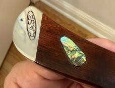 1983 Case XX Pro-Lock 1 w/Genuine Abalone Shell Inlay. 1 of 1 Beauty! Original Box.