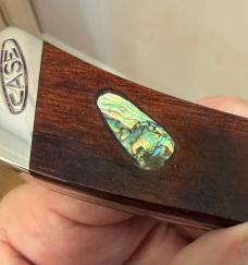 1983 Case XX Pro-Lock 1 w/Genuine Abalone Shell Inlay. 1 of 1 Beauty! Original Box.