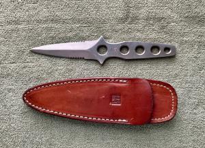 Vintage Al Mar Stainless Boot Knife amp Sheath