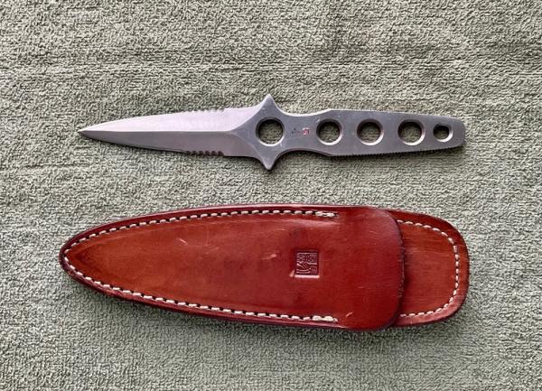 Vintage Al Mar Stainless Boot Knife & Sheath Vintage Al Mar Stainless Boot Knife & Sheath