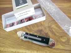 Hubertus The Guardian Knife Solingen, Germany Very Rare Green Bone Swing Guard UNUSED W/Box